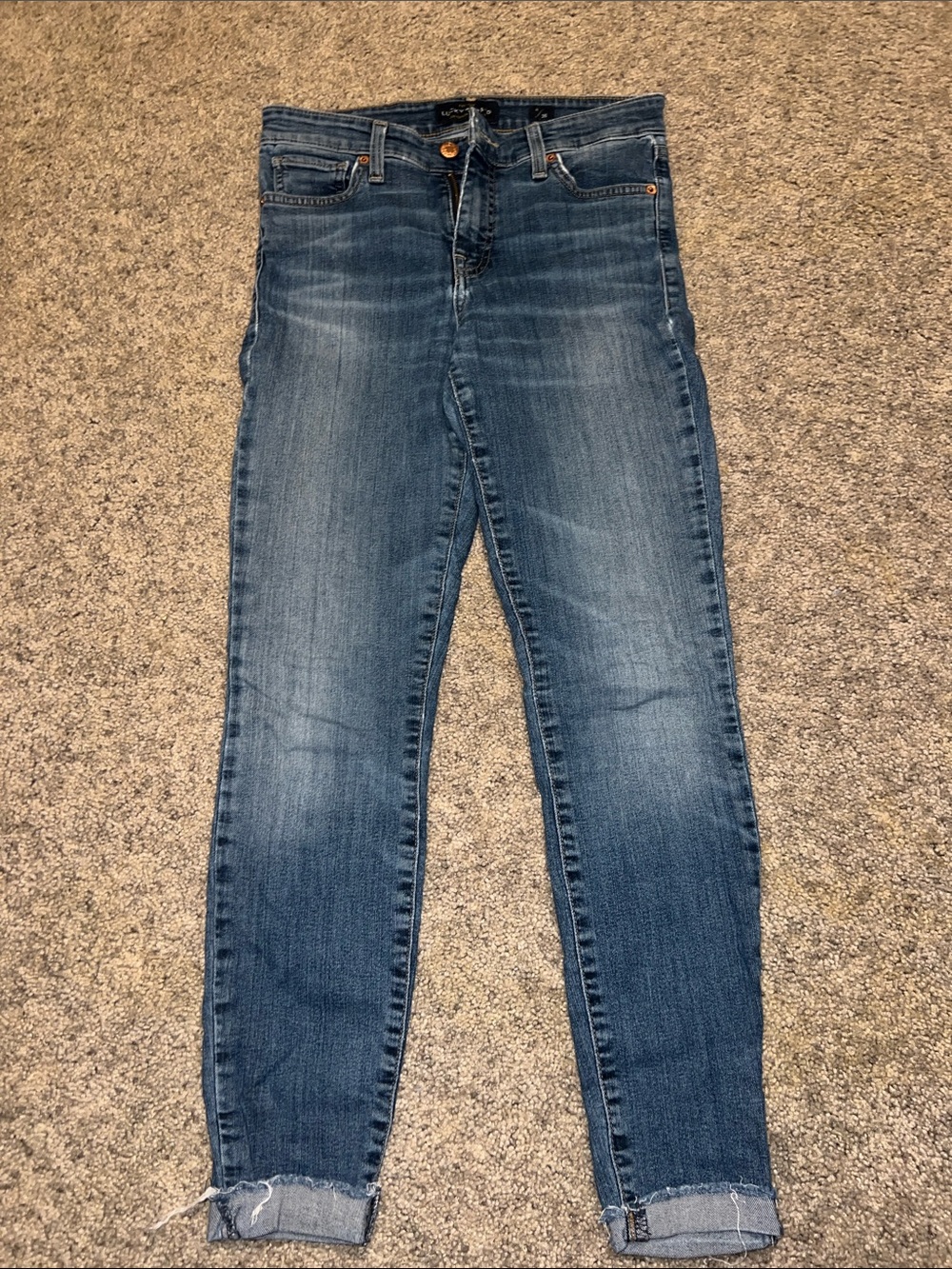 Lucky Brand Women's Skinny Jeans in Medium Blue Wash